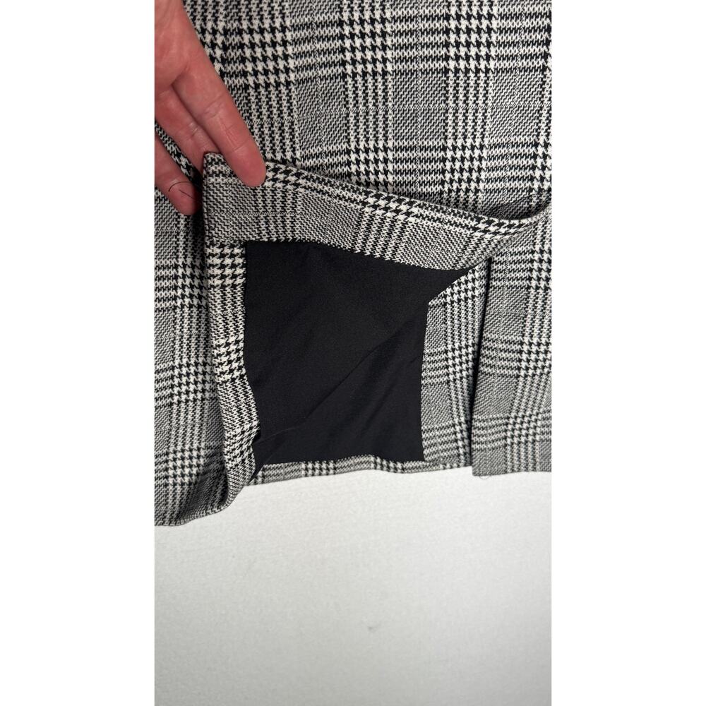 2018s GAP Glen Plaid Double Breasted Blazer Jacket Gray Black Size L/XL 14 NWT - Picture 12 of 15